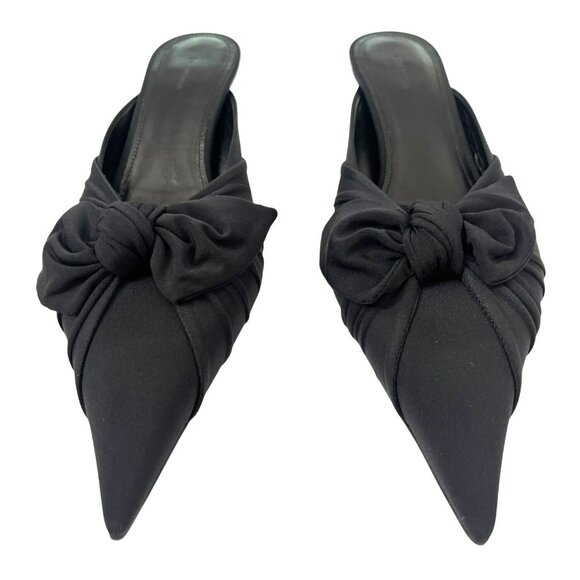 Balenciaga Knife Knot Slip On Mule Heel Shoes Size 38 US 8 - Picture 2 of 10
